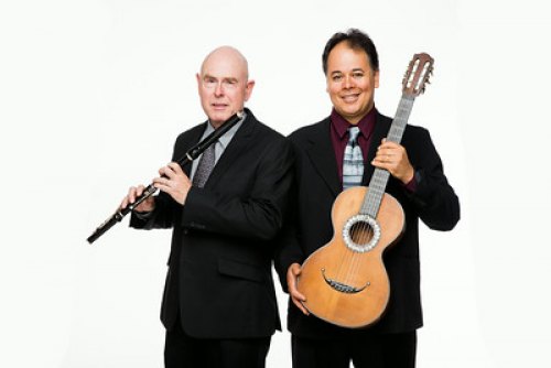 Violauta duo to perform Aug. 28 and 29 The Violauta Duo, composed of Marshall University faculty members Dr. Wendell Dobbs, flute, (left) and Dr. Julio Alves, guitar, will perform Aug. 28 and 29.